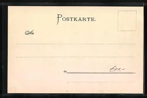 Künstler-AK München, Der Max-Joseph-Platz