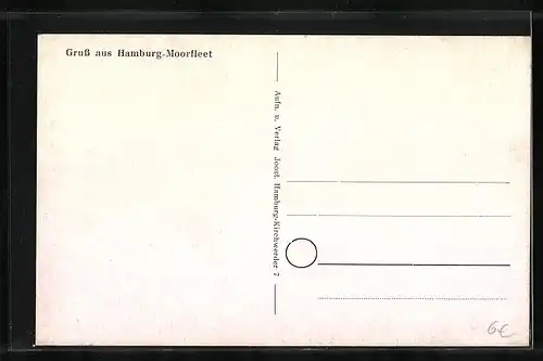 AK Hamburg-Moorfleet, Ortsansicht aus der Vogelschau