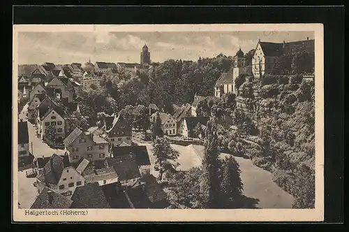 AK Haigerloch /Hohenz., Ortsansicht aus der Vogelschau