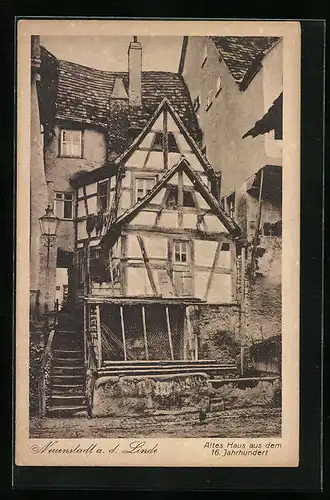 AK Neuenstadt a. d. Linde, Altes Haus aus dem 16. Jahrhundert