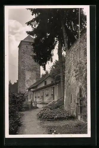 AK Villingen /Schwarzwald, Partie beim Romäusturm