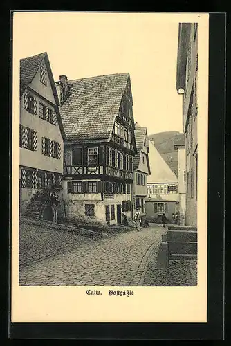 AK Calw, Ansicht des Hofgässles