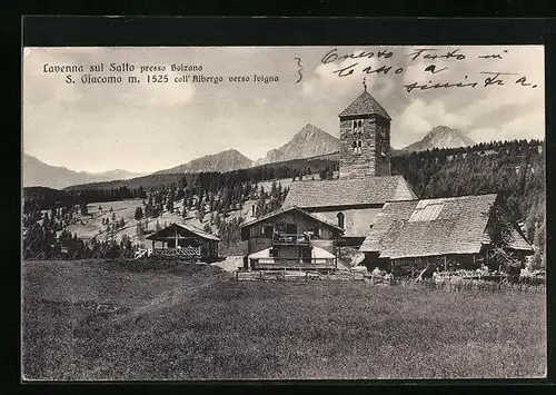 AK S. Giacomo /Lavenna sul Salto, Ortsansicht mit Bergpanorama