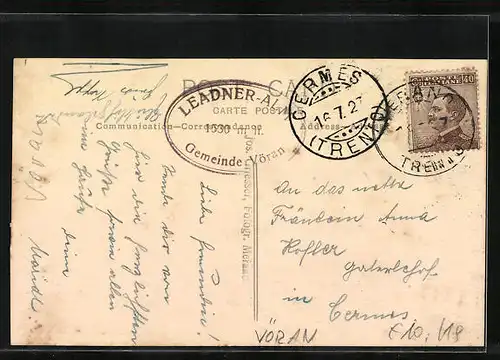 AK Vöran, Gasthaus auf der Leadner-Alm