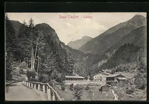 AK Sand-Taufers, Toblhof von einem Wanderweg aus