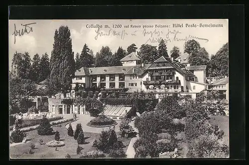 AK Collalbo sul Renon, Hotel Posta-Bemelmans mit Parkanlage