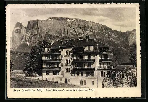 AK Renon-Collalbo, Hotel Miramonte verso la Sciliar