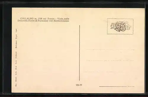 AK Collalbo sul Renon, Vista sulle Dolomiti col Montedimezzo
