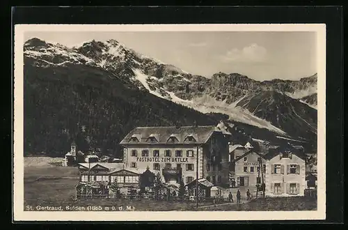 AK St. Gertraud /Sulden, Posthotel zum Ortler