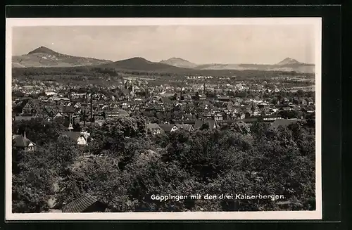 AK Göppingen, Ort mit den drei Kaiserbergen