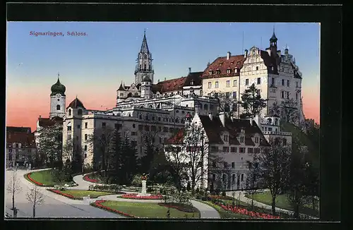 AK Sigmaringen, Ansicht Schloss
