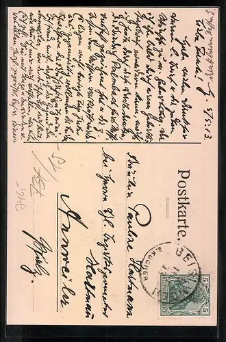 AK Geislingen a. Kocher, Partie an der Kirche