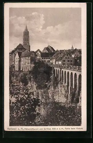 AK Rottweil a. N., Partie beim Viadukt