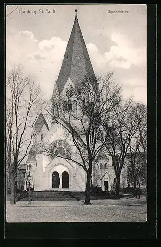 AK Hamburg - St. Pauli, Gnadenkirche