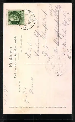 AK Maria-Eich, Ortspartie mit Kirche