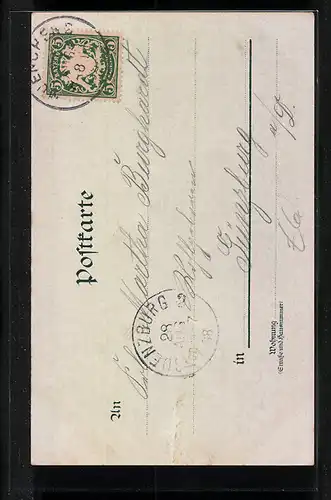 Mondschein-AK München, Siegesthor