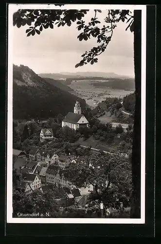 AK Oberndorf a. N., Ortsansicht, Blick ins Tal