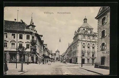 AK Villingen, Ansicht der Bickenstrasse