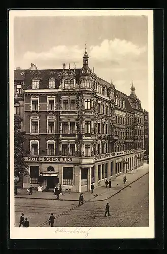 AK Düsseldorf, Hotel Schloss Burg, Kaiser-Wilhelm-Strasse 47