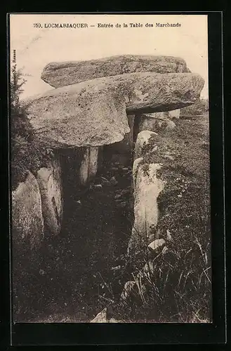 AK Locmariaquer, Entrée de la Table des Marchands, Gesteinsformation