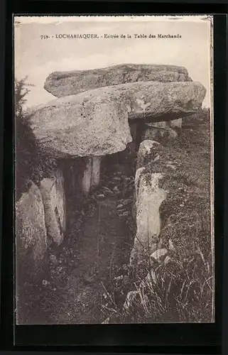 AK Locmariaquer, Entrée de la Table des Marchands, Gesteinsformation