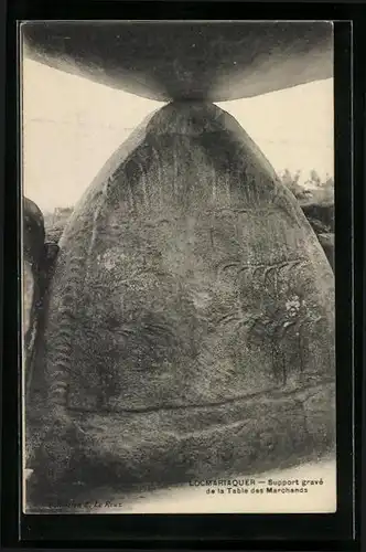 AK Locmariaquer, Support gravé de la Table des Marchands, Gesteinsformation