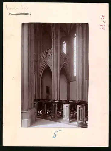 Fotografie Brück & Sohn Meissen, Ansicht Meissen i. Sa., Altar Singechor im Dom zu Meissen