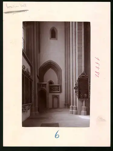 Fotografie Brück & Sohn Meissen, Ansicht Meissen i. Sa., Blick auf den Treppenaufgang im Dom