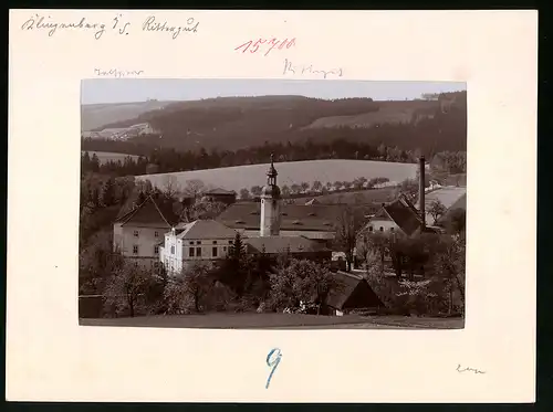 Fotografie Brück & Sohn Meissen, Ansicht Klingenberg, Blick zum Rittergut