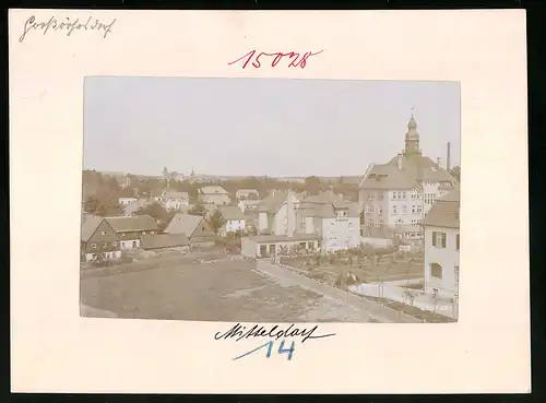 Fotografie Brück & Sohn Meissen, Ansicht Grossröhrsdorf, Blick über Mitteldorf