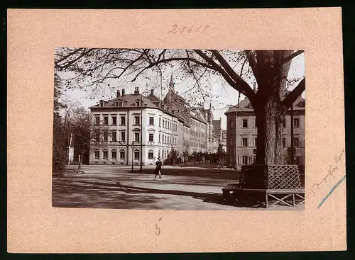 Fotografie Brück & Sohn Meissen, Ansicht Freiberg i. Sa., Peterstrasse mit Wohnhäusern