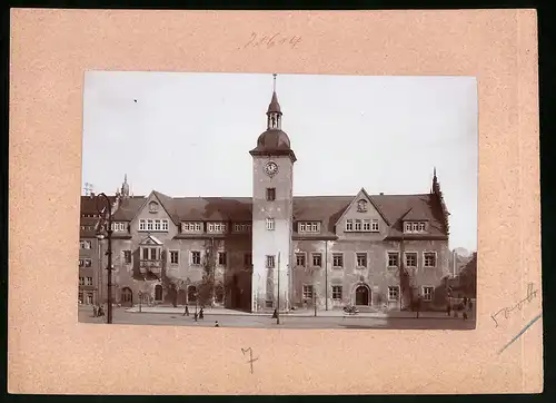 Fotografie Brück & Sohn Meissen, Ansicht Freiberg i. Sa., Rathaus