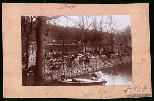 Fotografie Brück & Sohn Meissen, Ansicht Gohlis (Niederau), Gasthof Buschmühle