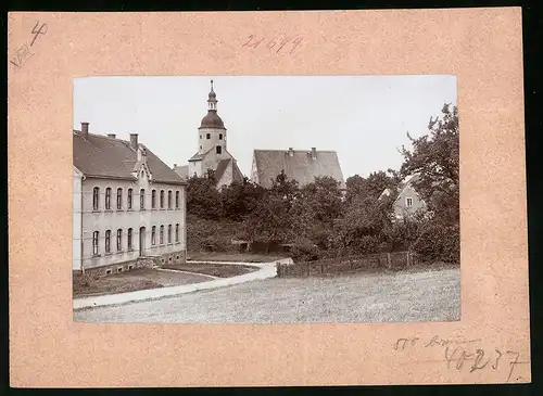 Fotografie Brück & Sohn Meissen, Ansicht Nerchau, Kirche & Krankenhaus