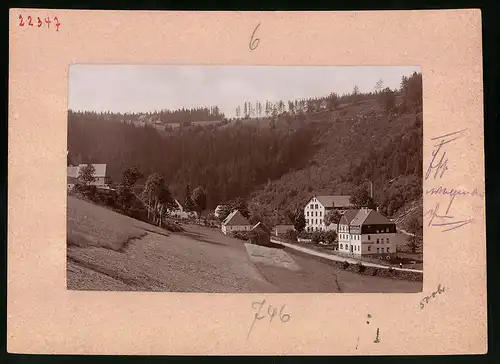 Fotografie Brück & Sohn Meissen, Ansicht Marienberg i. Sa., Blick auf das Landheim Schwarzbeerschänke