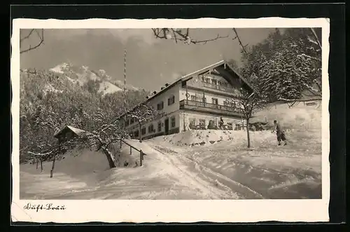 AK Törwang /Obb., Alpen-Gasthaus und Pension Duftbräu im Winter