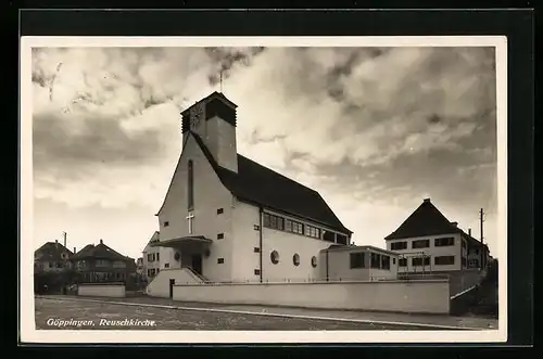 AK Göppingen, Ansicht der Reuschkirche