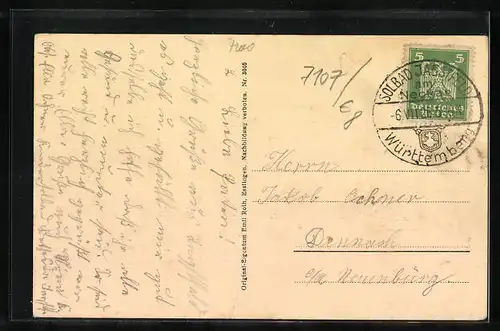 AK Jagstfeld, Kinder-Solbad Bethesda mit Uferpartie