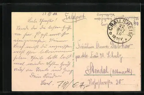 AK Crailsheim, Partie an der Jagstbrücke