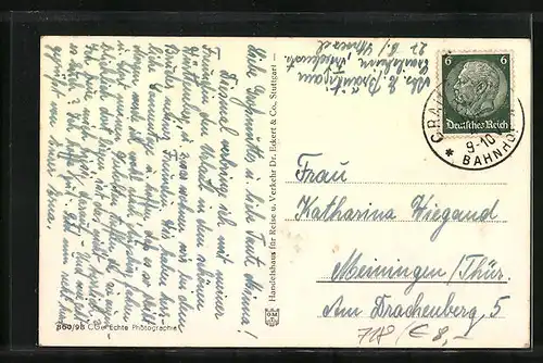 AK Crailsheim, Partie an der Brücke