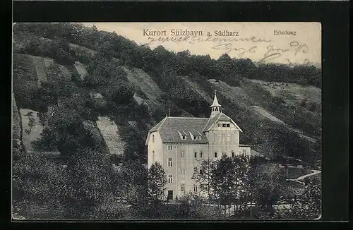 AK Sülzhayn /Südharz, Erholungsheim im Kurort