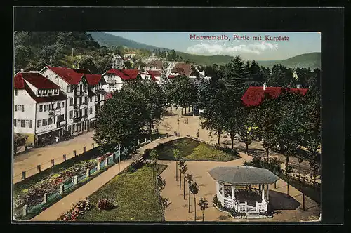 AK Herrenalb, Partie mit Kurplatz