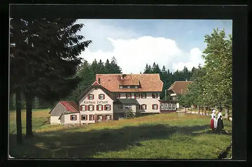 AK Oppenau /Schwarzw., Kurhaus Zuflucht