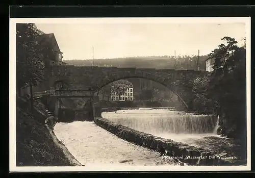 AK Pforzheim, Wasserfall Dill-Weissenstein