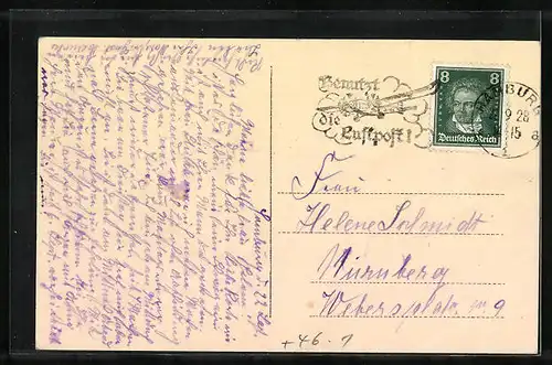 AK Hamburg-St.Pauli, Navigationsschule mit Strassenbahn