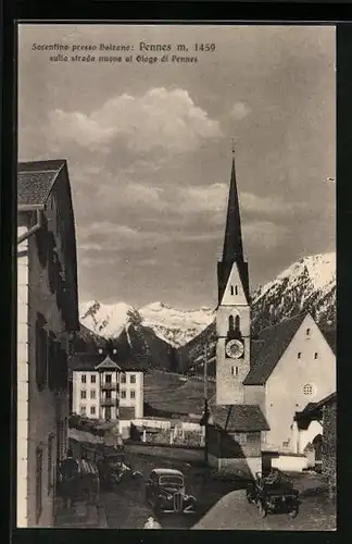 AK Pennes /Sarentino, sulla Strada nuova al Giogo di Pennes