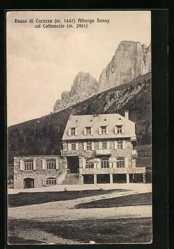 AK Passo di Carezza, Albergo Savoy col Catinaccio