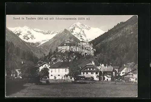 AK Sand in Taufers, Ortsansicht mit Schwarzenstein