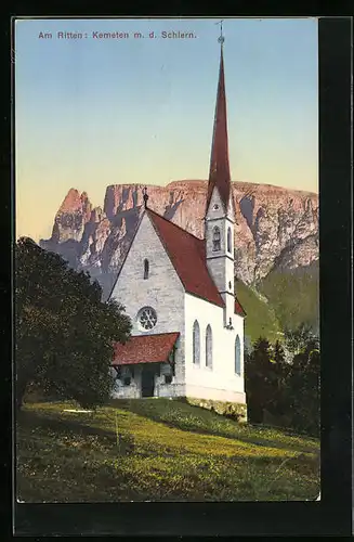 AK Kemeten / Ritten, Kirche vor dem Schlern