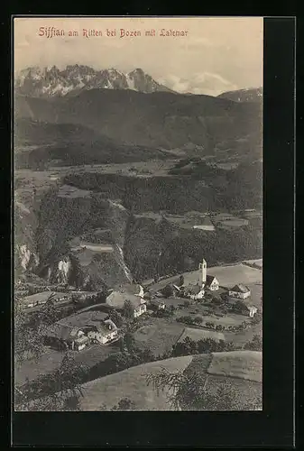 AK Siffian a. Ritten /Bozen, Ort mit Latemar